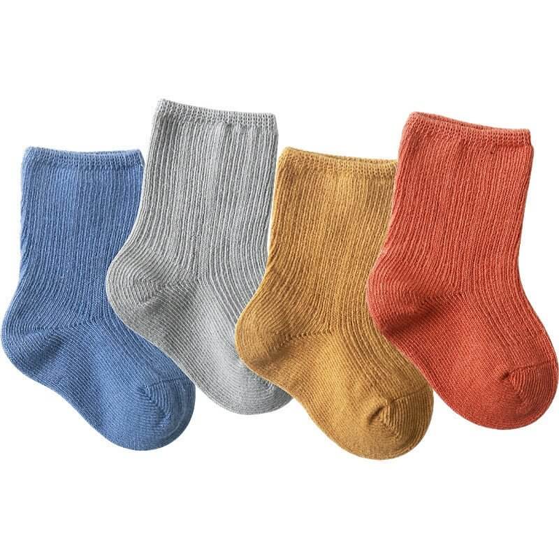 3 Pairs Cotton Baby Socks - Baby Bubble Store