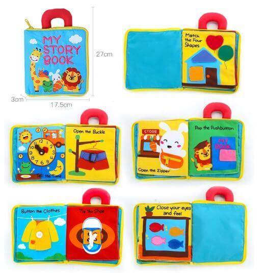 3D Soft Cloth Baby Books - Baby Bubble Store