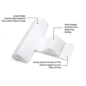 Anti Roll Baby Pillow - Official Safer Side Sleeper™ - Baby Bubble Store