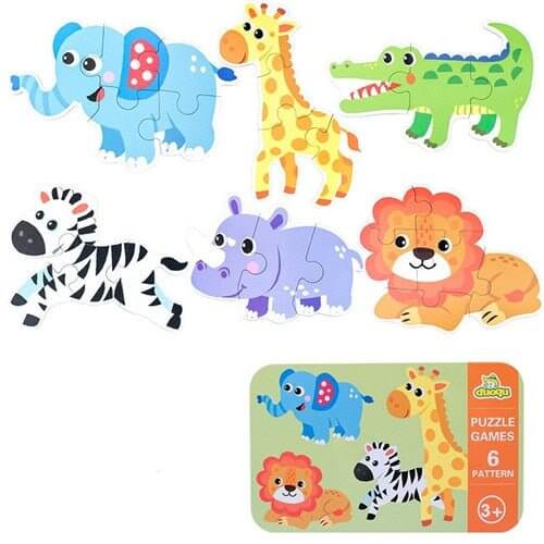 Baby 3D Animals Puzzle Iron Box - Baby Bubble Store