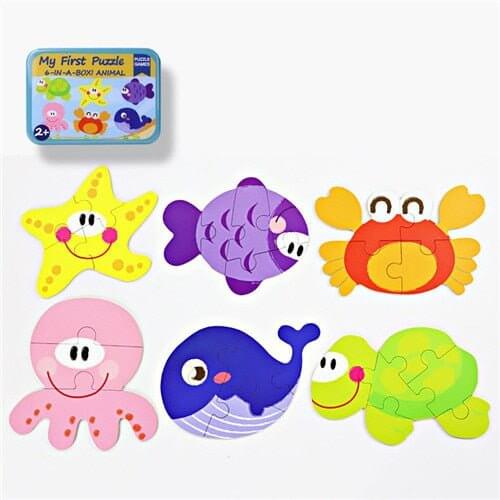 Baby 3D Animals Puzzle Iron Box - Baby Bubble Store