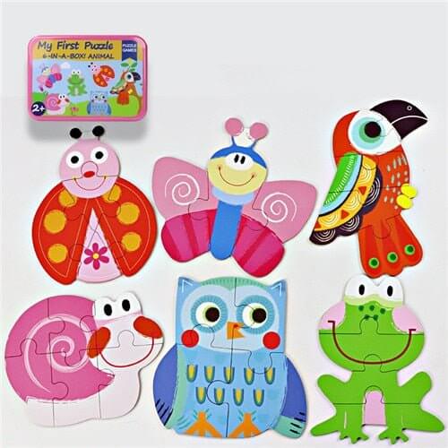 Baby 3D Animals Puzzle Iron Box - Baby Bubble Store