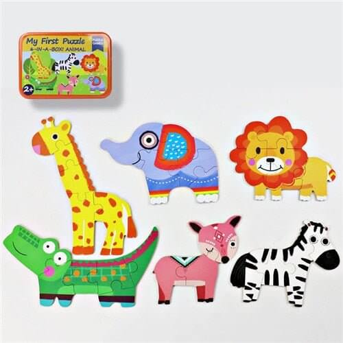 Baby 3D Animals Puzzle Iron Box - Baby Bubble Store