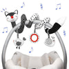 Baby Black White Stroller Spiral Plush Toys - Baby Bubble Store