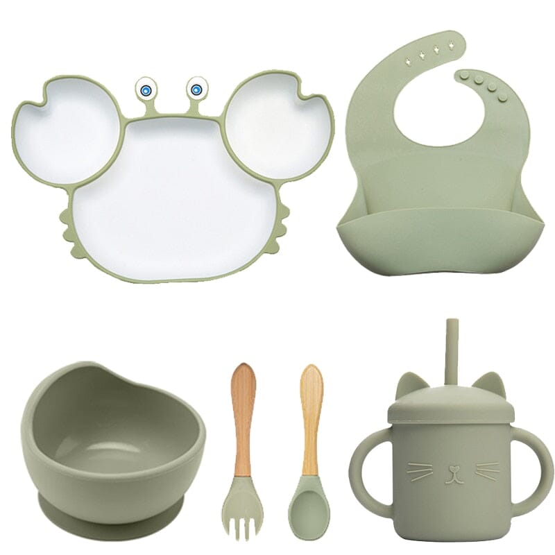 Baby Bowls Plates Spoons Set - Baby Bubble Store