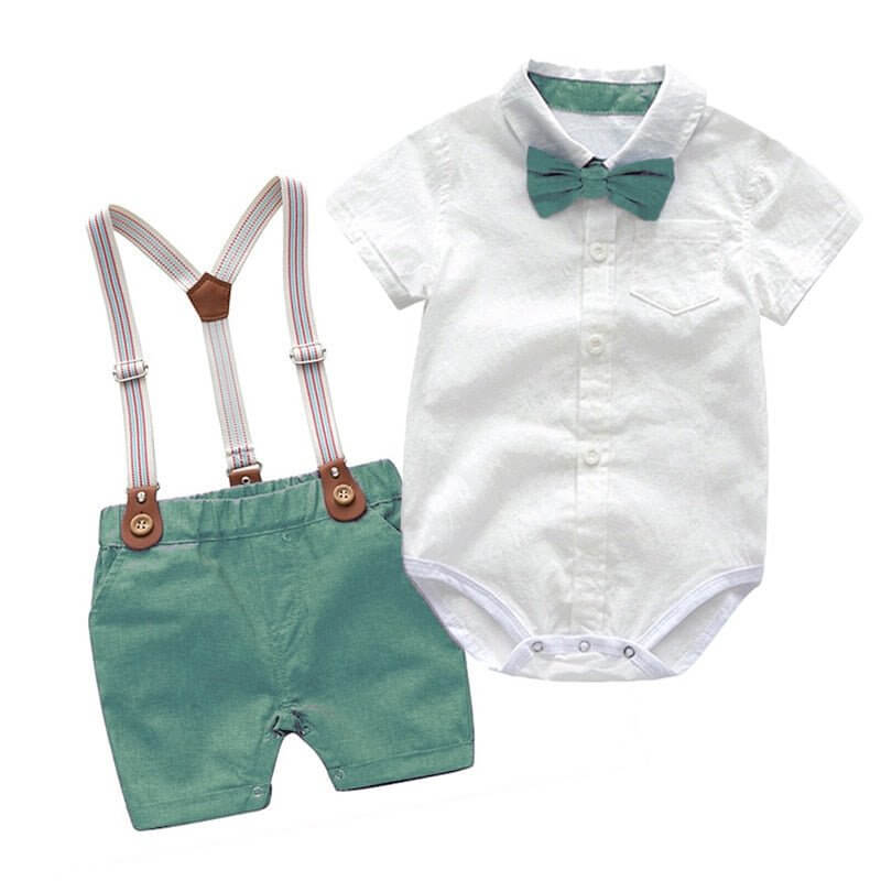 Baby Boy Clothes Party Suits Green 9M