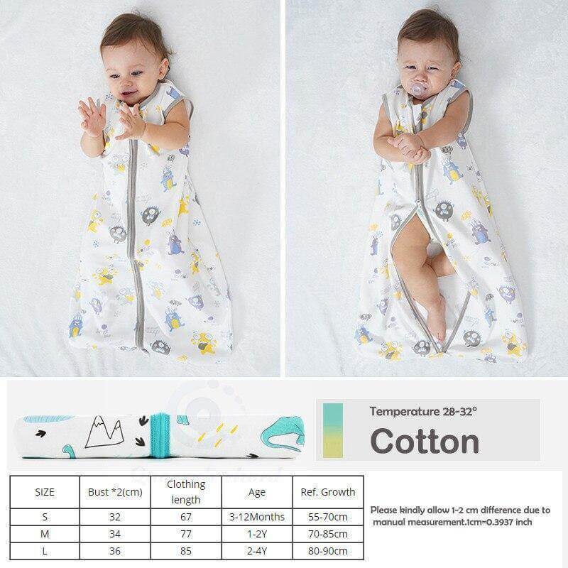 Baby Breathable Cotton Sleeping Bag - Baby Bubble Store