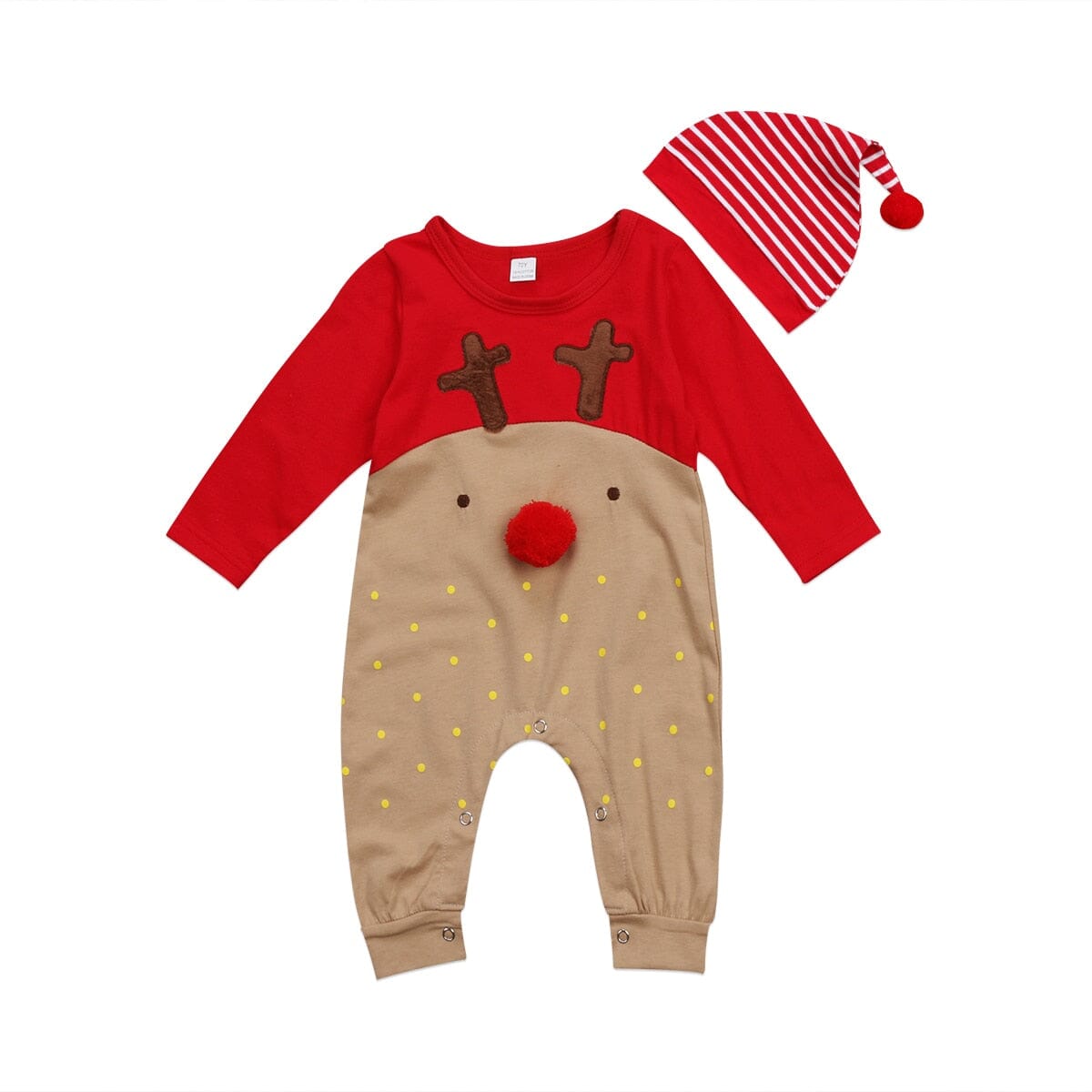 Baby Christmas Rompers And Hat - Baby Bubble Store