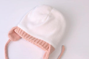 Baby Cotton Knitted Earflap Beanie Bonnet Cap - Baby Bubble Store