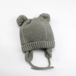 Baby Cotton Knitted Earflap Beanie Bonnet Cap - Baby Bubble Store