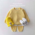 Baby Cotton Tracksuit Pullover Set - Baby Bubble Store