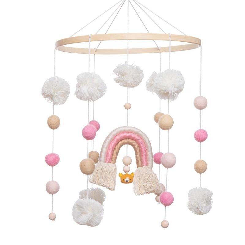 Baby Crib Mobile Cotton & Wood - Baby Bubble Store