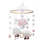 Baby Crib Mobile Cotton & Wood - Baby Bubble Store