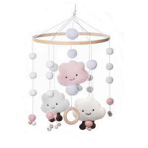 Baby Crib Mobile Cotton & Wood - Baby Bubble Store