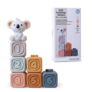 Baby Educational Stacking Montessori Soft Blocks - Baby Bubble Store