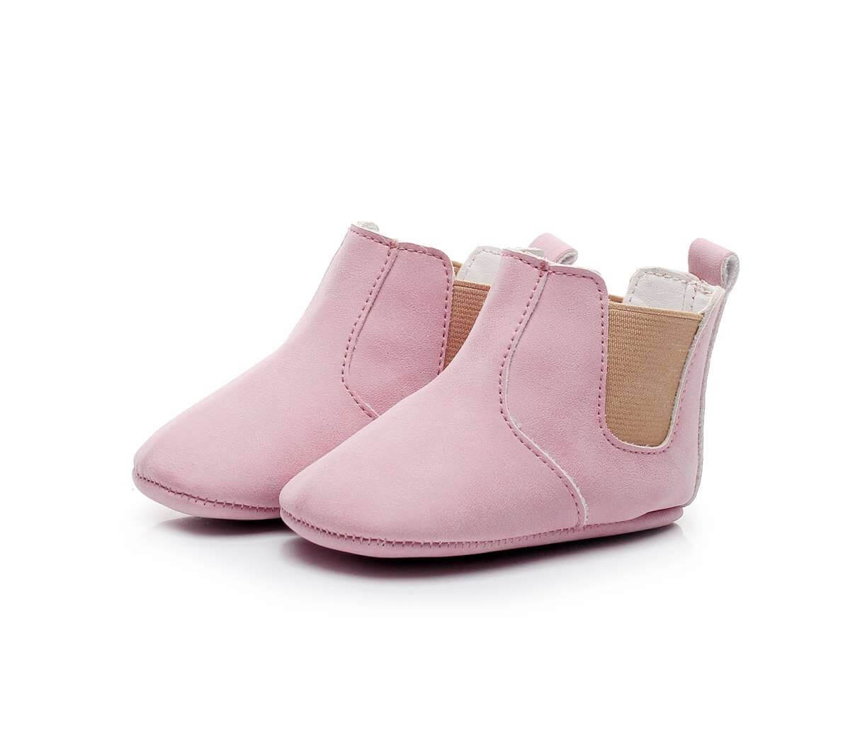 Baby Elastic PU Leather Boots - Baby Bubble Store