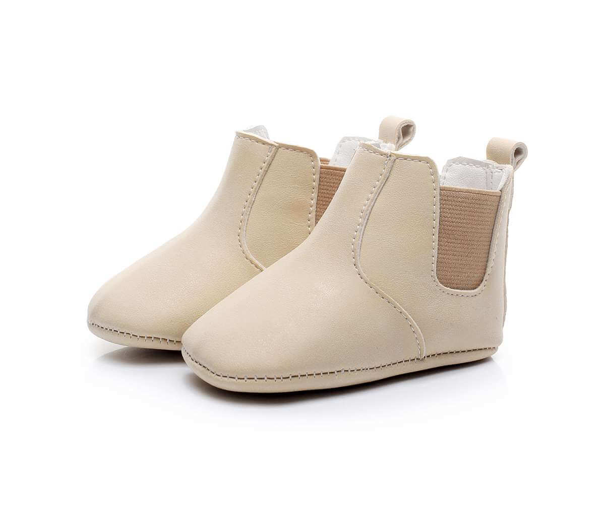 Baby Elastic PU Leather Boots - Baby Bubble Store