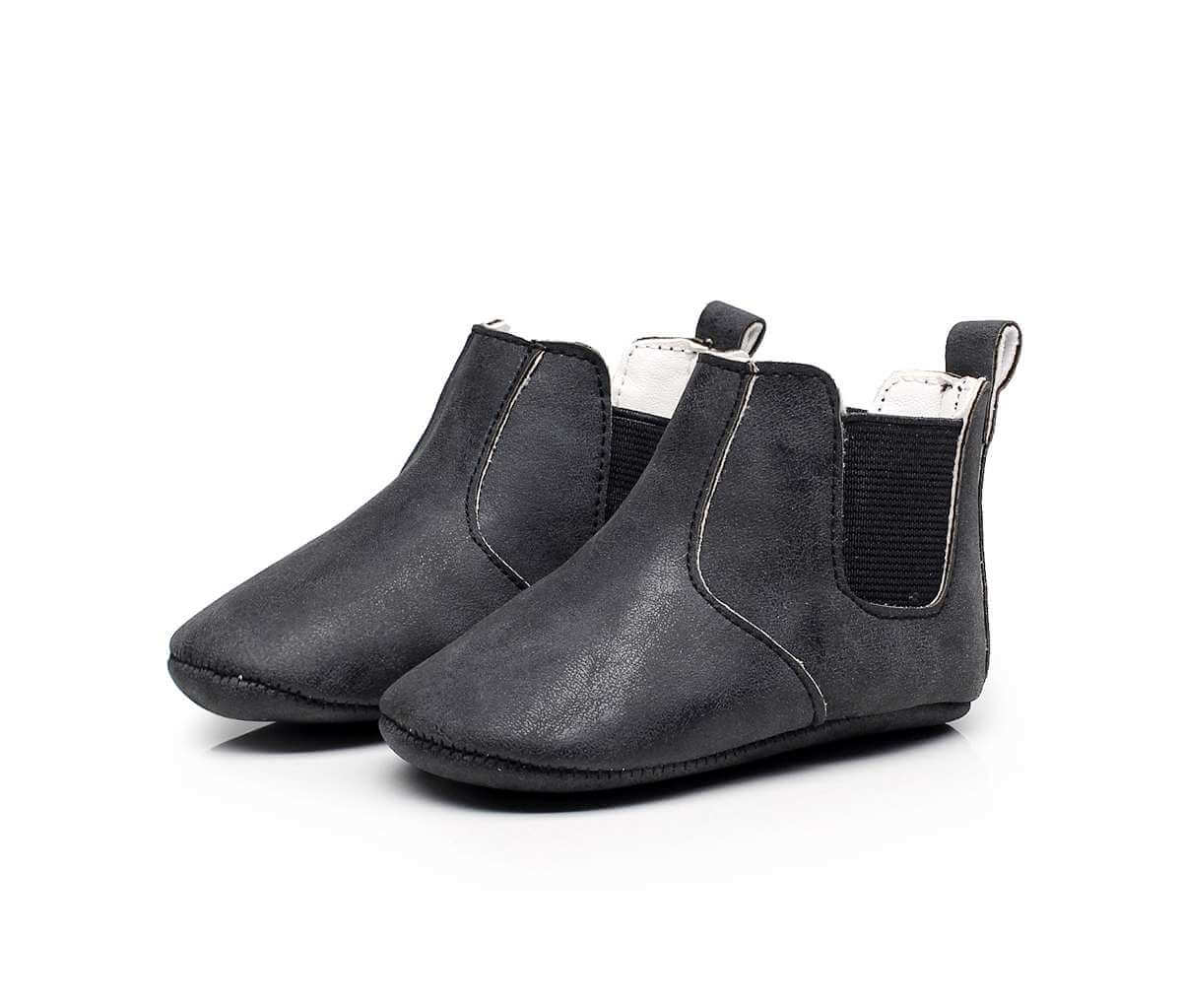 Baby Elastic PU Leather Boots - Baby Bubble Store