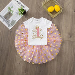 Baby Girl 1 Year Birthday Outfit - Baby Bubble Store