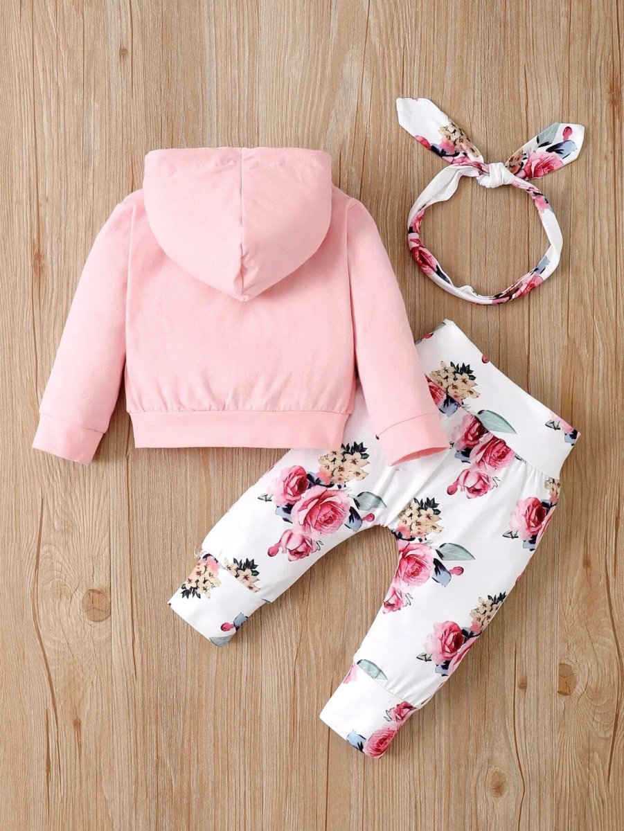 Baby Girl Floral Outfit Set - Baby Bubble Store