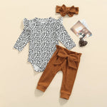 Baby Girl Leopard Print Outfit - Baby Bubble Store