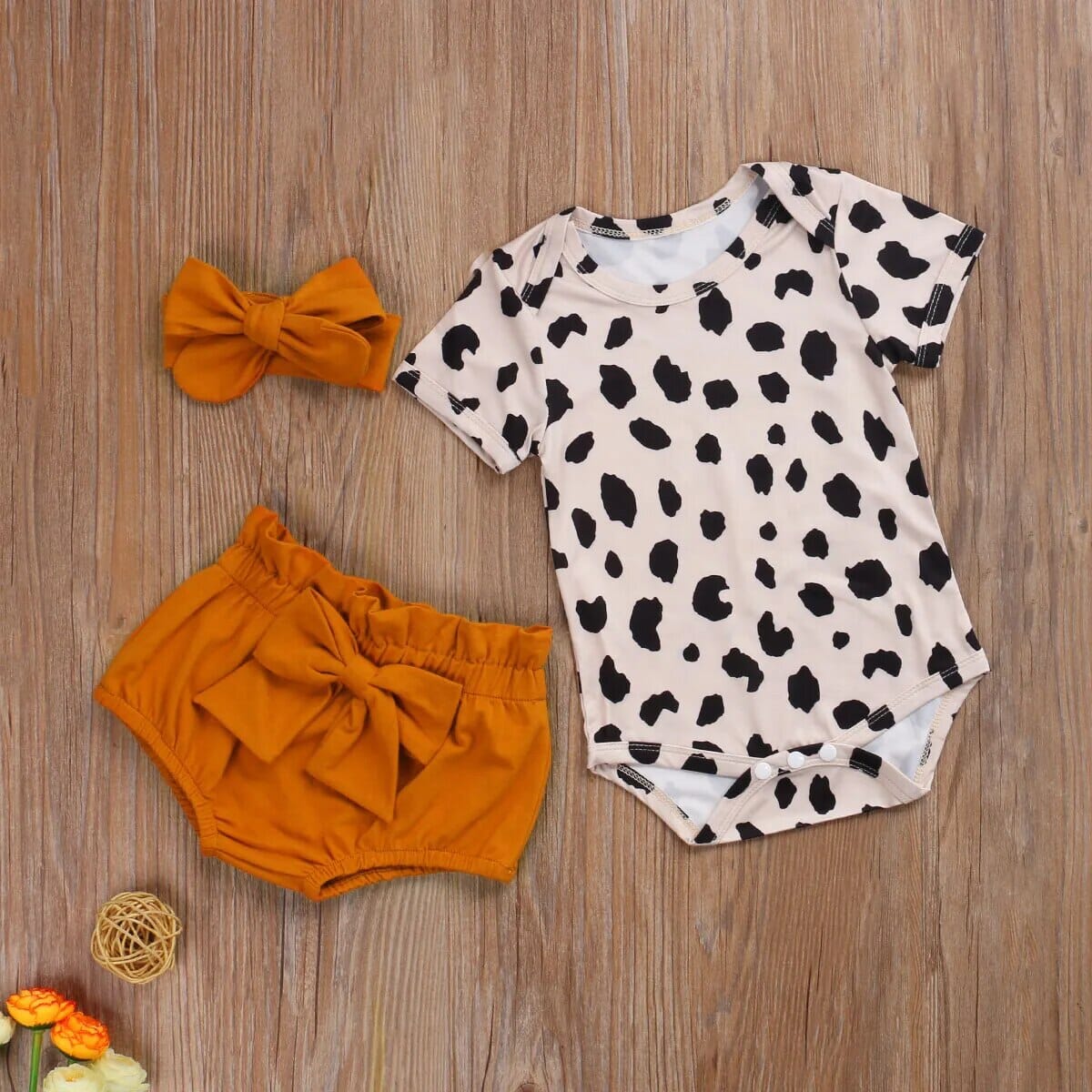 Baby Girl Leopard Print Outfit - Baby Bubble Store