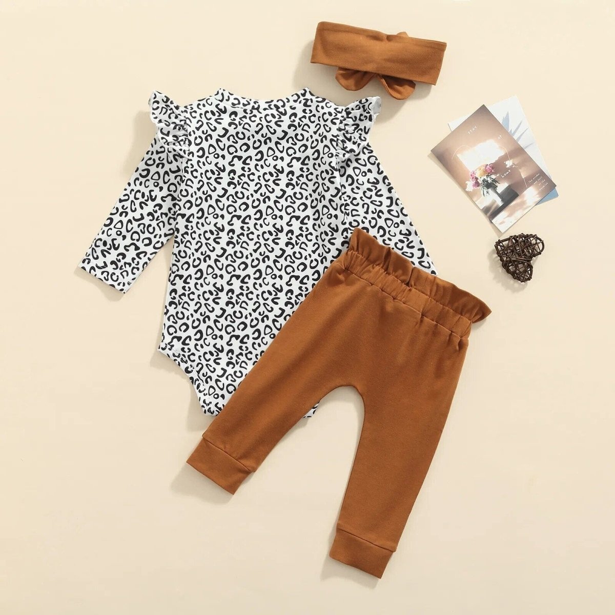 Baby Girl Leopard Print Outfit - Baby Bubble Store