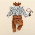 Baby Girl Leopard Print Outfit - Baby Bubble Store