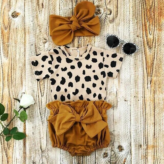 Baby Girl Leopard Print Outfit