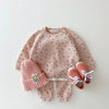 Baby Girl Waffle Cotton Set - Baby Bubble Store