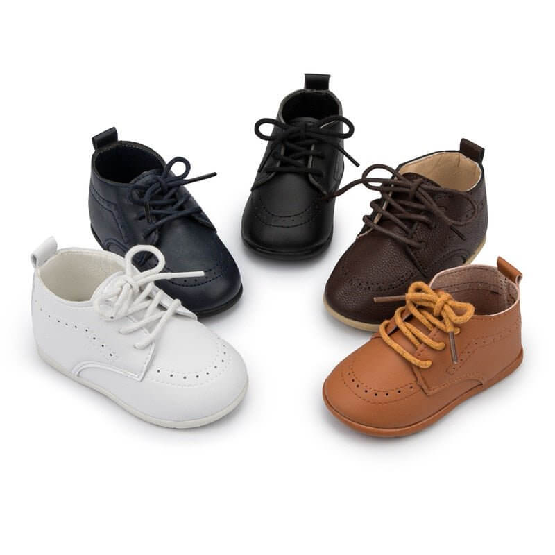 Baby High Top Leather Shoes - Baby Bubble Store