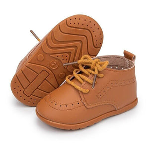 Baby High Top Leather Shoes - Baby Bubble Store