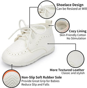 Baby High Top Leather Shoes - Baby Bubble Store