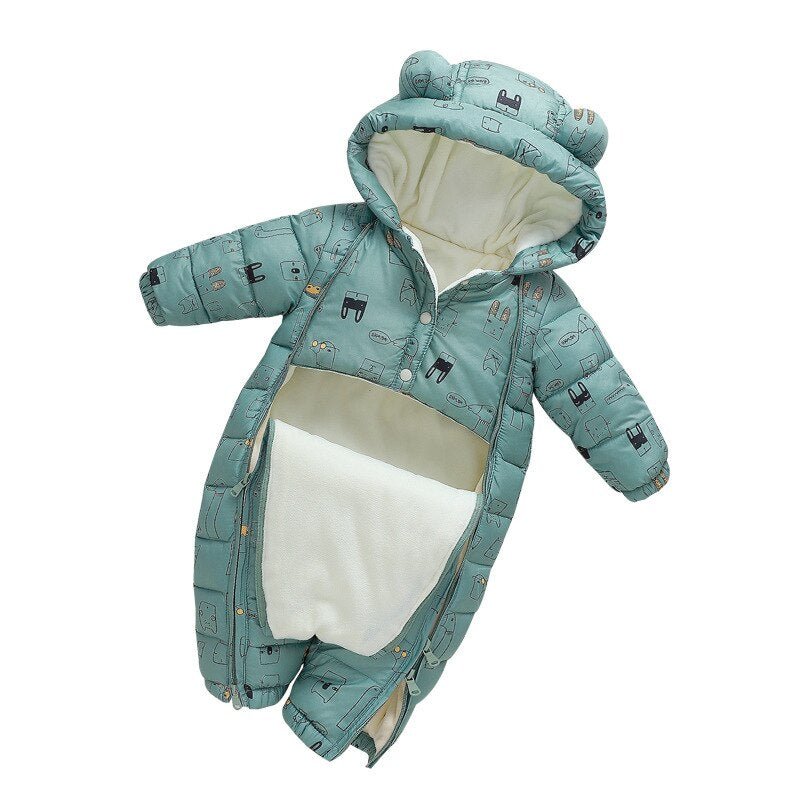 Baby Hooded Snowsuit - Baby Bubble Store