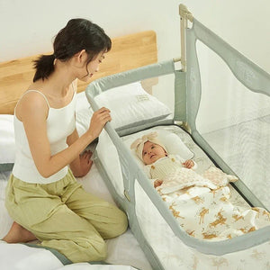 Baby bed with sides best sale