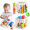 Baby Montessori Colourful Shape Blocks - Baby Bubble Store