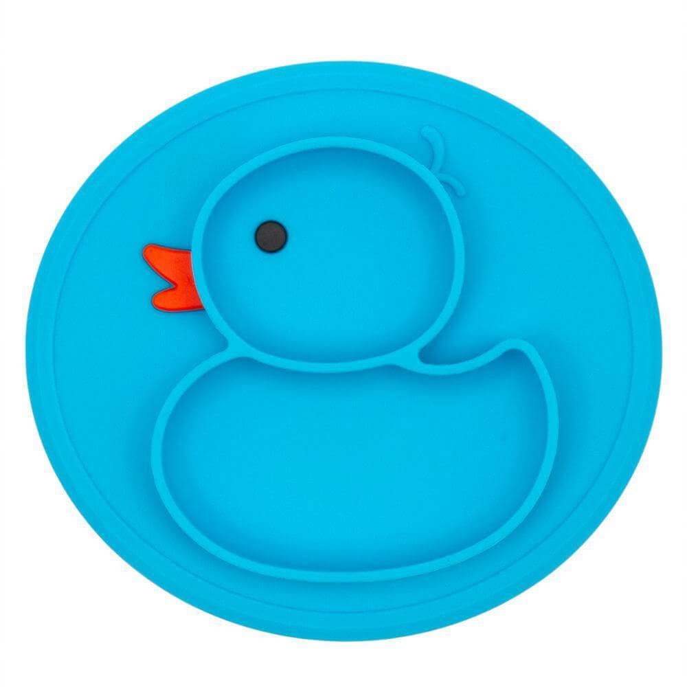 Baby Silicone Duck Plate - Baby Bubble Store