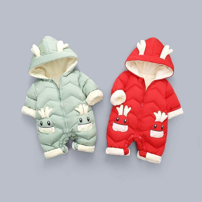 Baby Thick Winter Jumpsuit - Baby Bubble Store