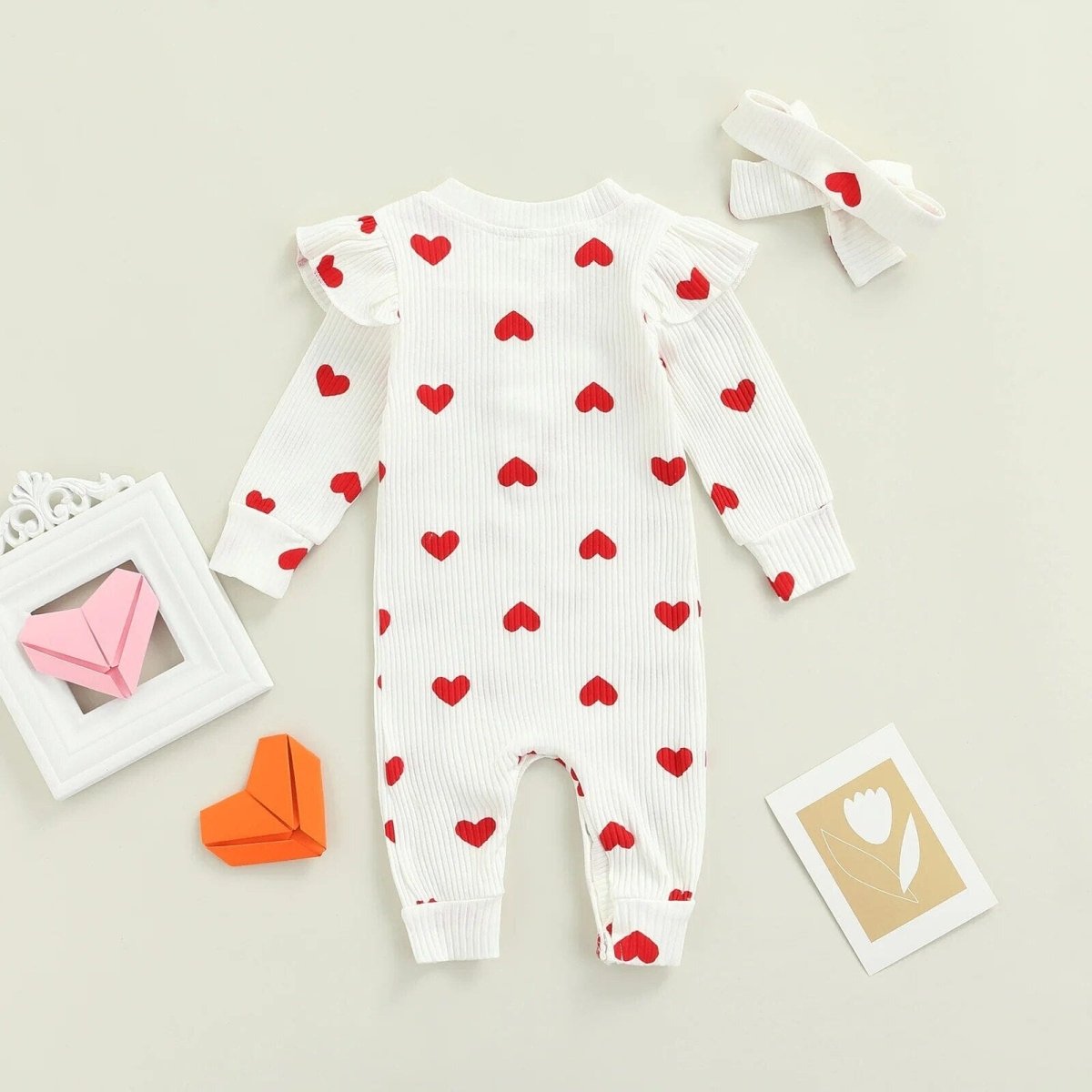 Baby Valentine's Day Jumpsuit - Baby Bubble Store