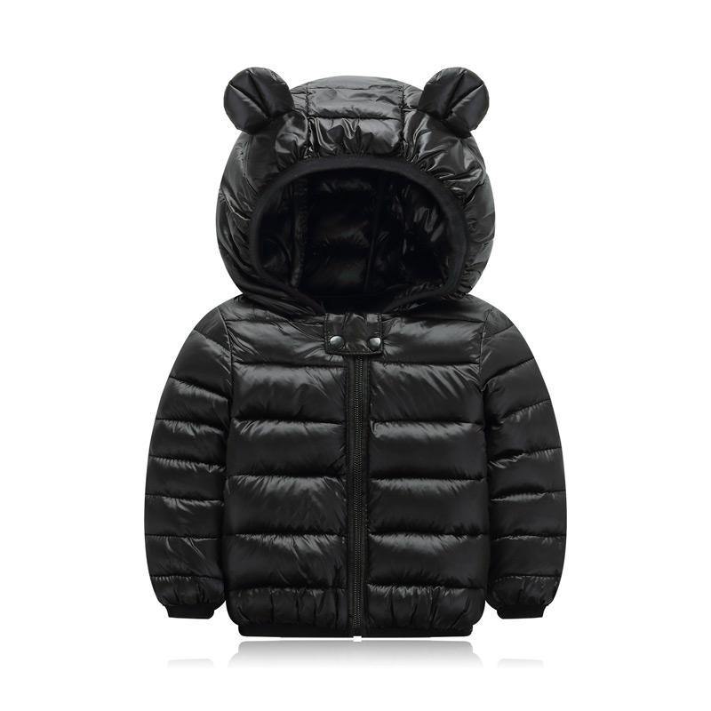 Baby Winter Ears Hoodie Coat Black 12M