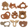 Baby Wooden Teether Cute Animals - Baby Bubble Store