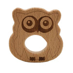 Baby Wooden Teether Cute Animals - Baby Bubble Store