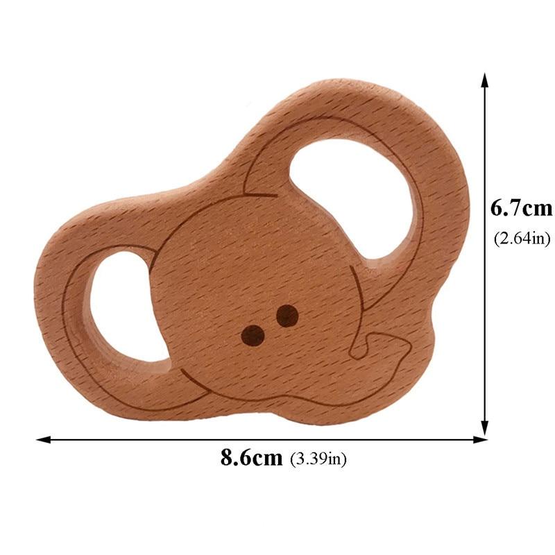 Baby Wooden Teether Cute Animals - Baby Bubble Store