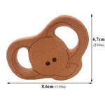 Baby Wooden Teether Cute Animals - Baby Bubble Store