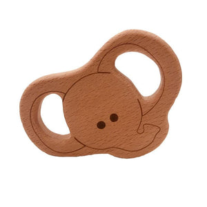 Baby Wooden Teether Cute Animals - Baby Bubble Store