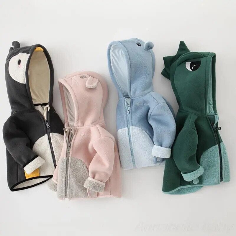 Casual Baby Jacket Animal Cartoon - Baby Bubble Store