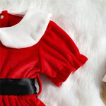 Christmas Festive Baby Dress & Cap - Baby Bubble Store