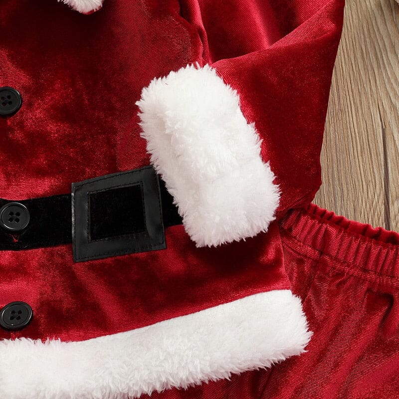 Christmas Kids Long Sleeve Cardigan Pants Hat - Baby Bubble Store