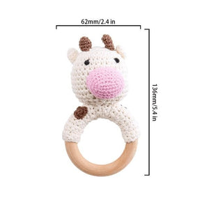 Crochet Animal Baby Teether Toy - Baby Bubble Store