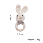 Crochet Animal Baby Teether Toy - Baby Bubble Store